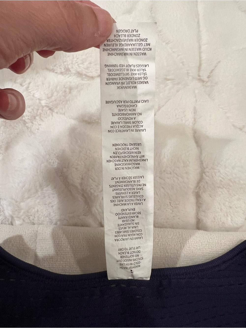 NWOT Fabletics Musetta Seamless Long-Sleeve Top | Indigo | Size L - Picture 11 of 12